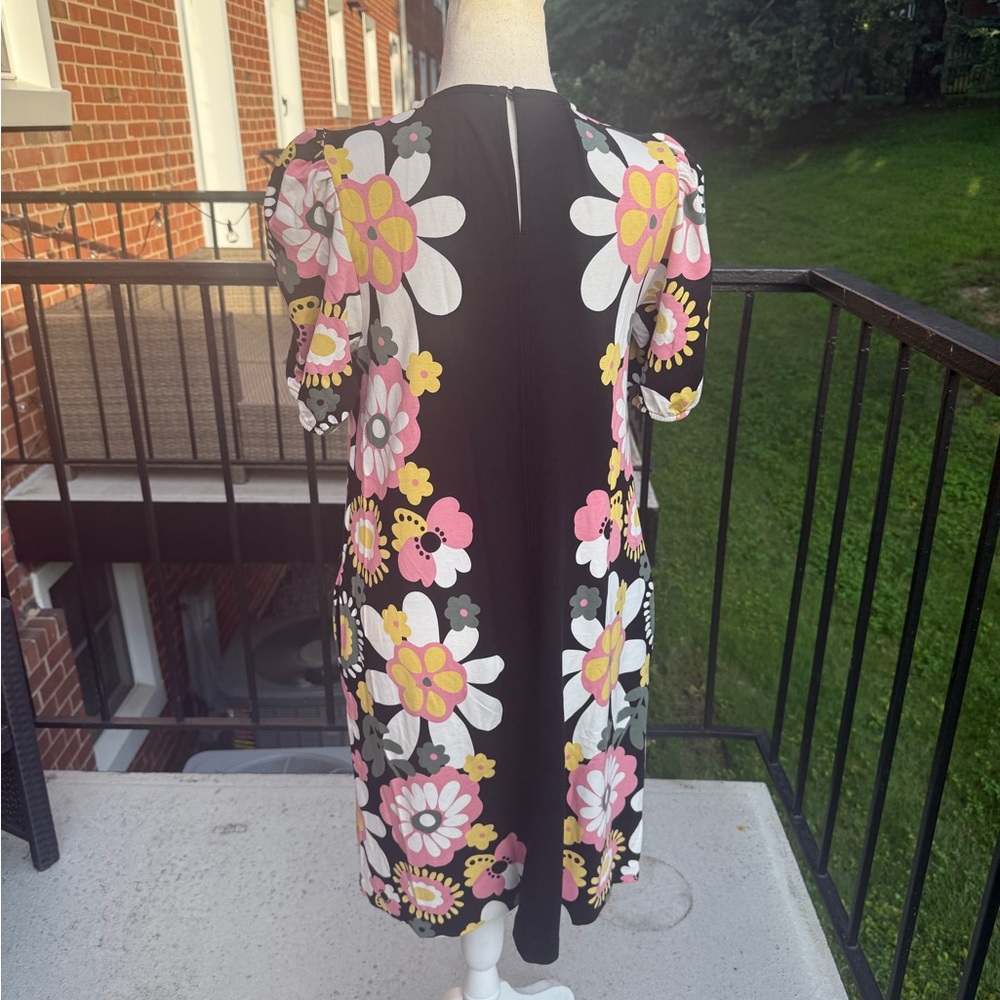Boden Floral Puff Sleeve Dress Size 8 - Picture 6 of 13